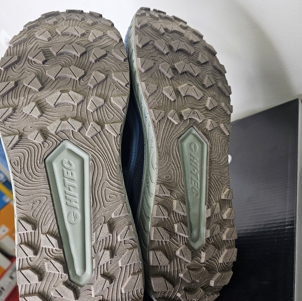 Hi-Tec Men's Shoes Black IRIS Captains Blue Seagrass Size 10.5 - Picture 6 of 7